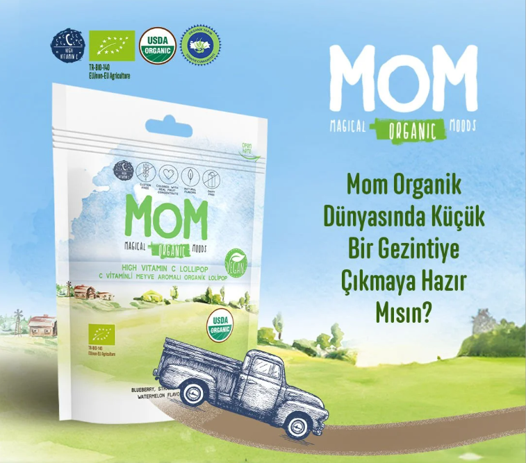 MOM C Vitaminli Organik Lolipop