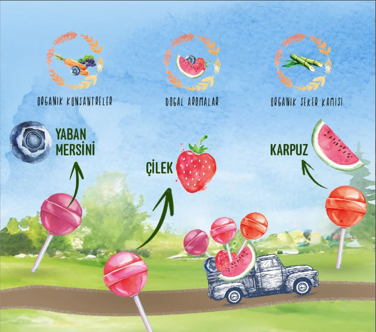 MOM C Vitaminli Organik Lolipop