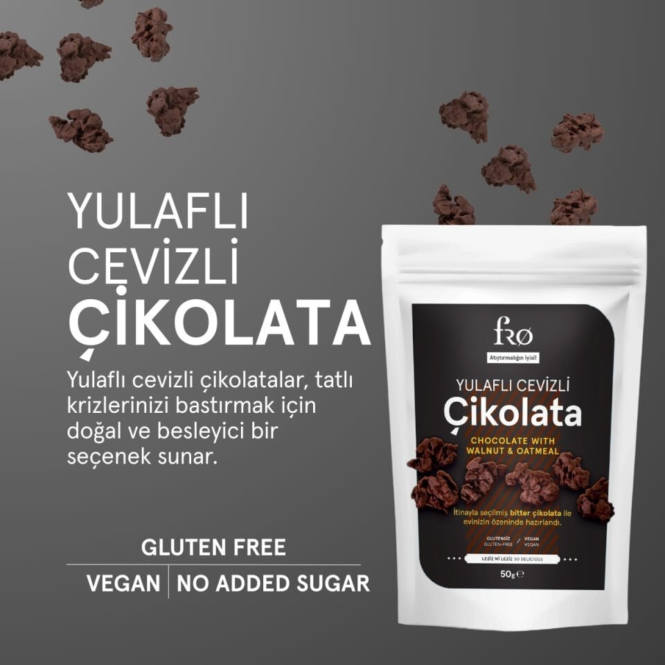 FRO Yulaflı Cevizli Çikolata