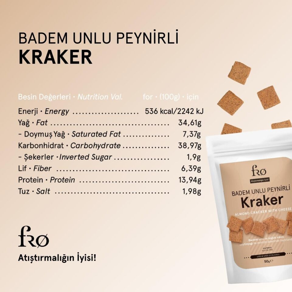 Fro Badem Unlu Peynirli Kraker