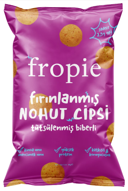 Fropie Fırınlanmış Nohut Cipsi Tütsülenmiş Biber Çeşnili