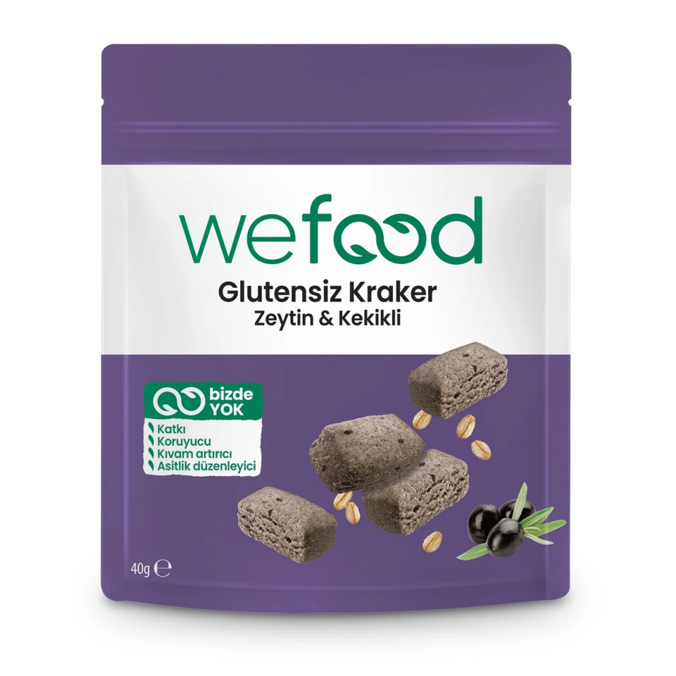 WEFOOD ZEYTİNLİ&KEKİKLİ KRAKER 40 GR
