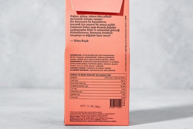 GOOD WILD Tohum Kraker 75 gr