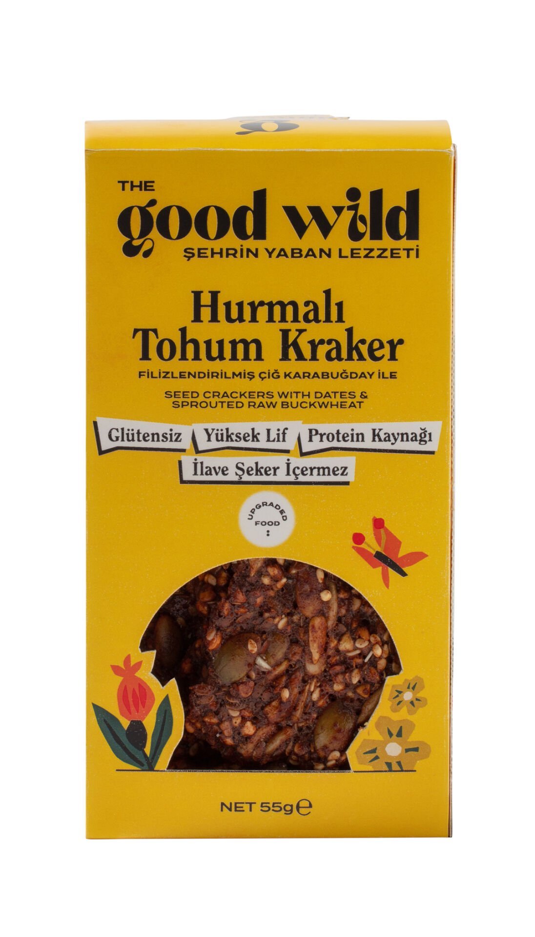GOOD WILD Hurmalı Tohum Kraker 55gr