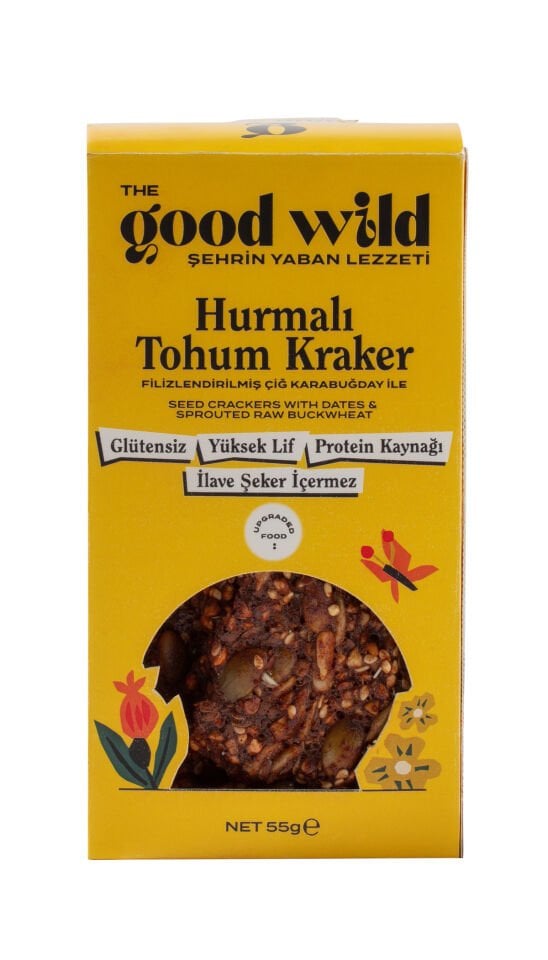 GOOD WILD Hurmalı Tohum Kraker 55gr