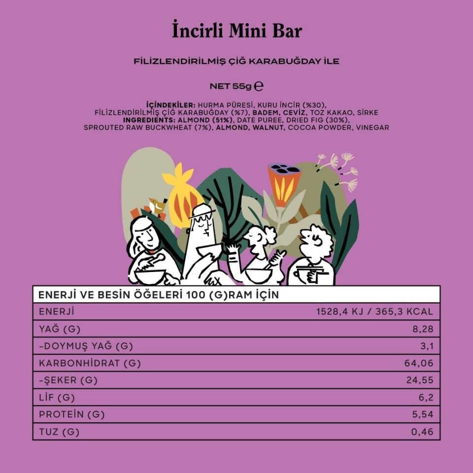 GOOD WILD İncirli Mini Bar 55 gr