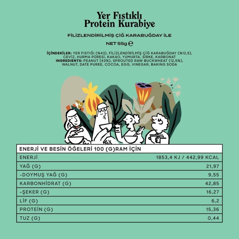 Yer Fıstıklı Protein Kurabiye