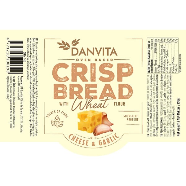 CRISP BREAD Peynirli Kraker 130 g