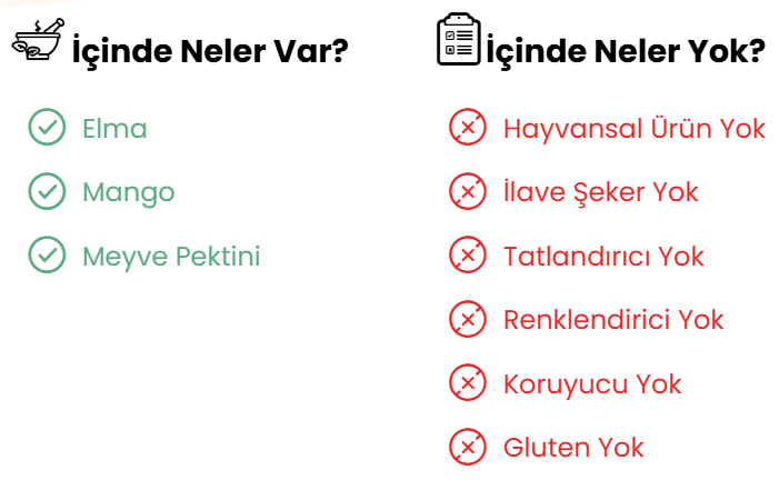 MIXMEY Meyve Barı Tropic Mango & Elma 20 gr