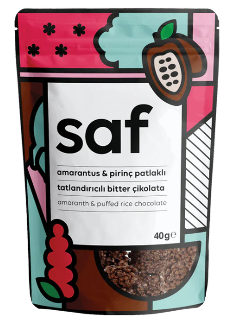SAF Amarantlı Pirinç Patlaklı Çikolata 40 gr