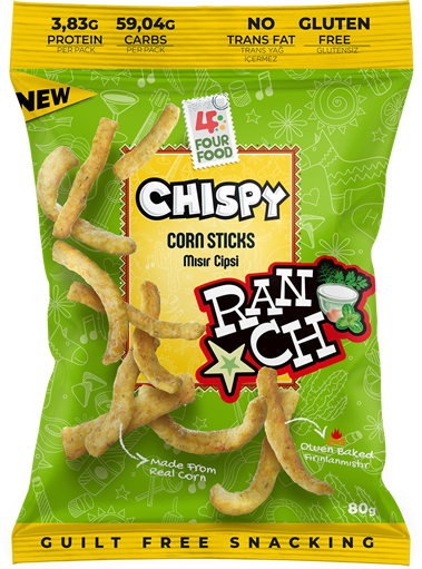 CHISPY Ranch Çeşnili Mısır Cipsi 60 gr