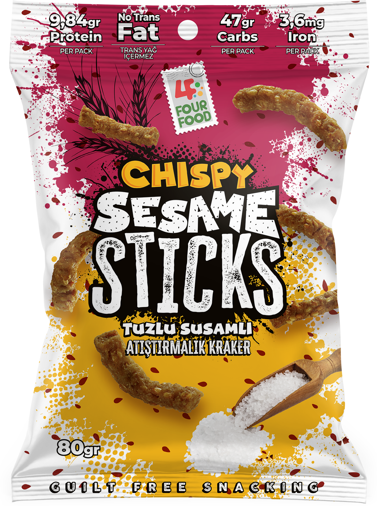 CHISPY Tuzlu Susamlı Çıtır Stick 80 gr