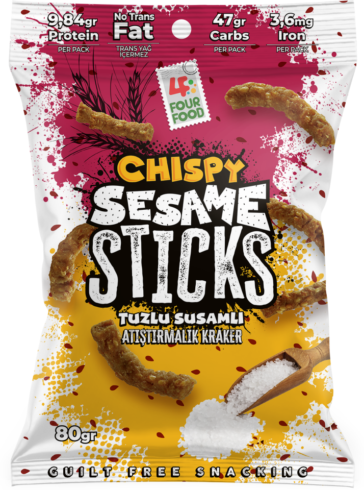CHISPY Tuzlu Susamlı Çıtır Stick 80 gr
