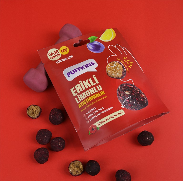 PUFFKINS Erikli Limonlu Atıştırmalık 75 gr