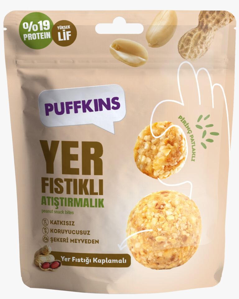 PUFFKINS Yer Fıstıklı Atıştırmalık 75 gr