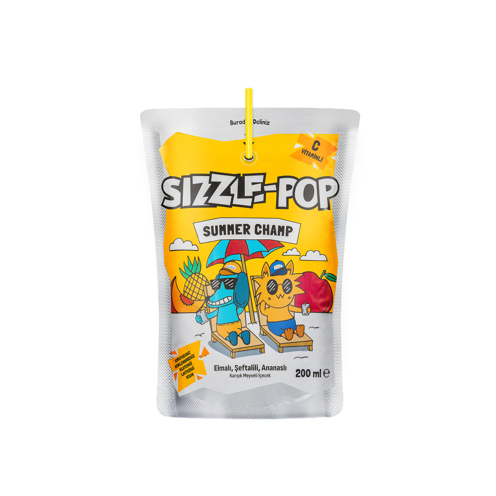 Sizzle-Pop Summer Champ Şeftali Elma Ananas