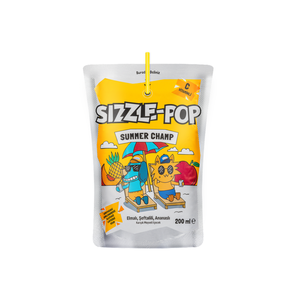 Sizzle-Pop Summer Champ Şeftali Elma Ananas