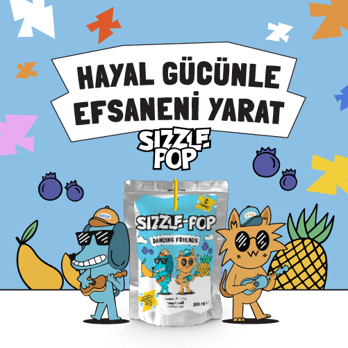 Sizzle-Pop Dancing Friends Ananas Mango Yabanmersini Pouch 200 ml