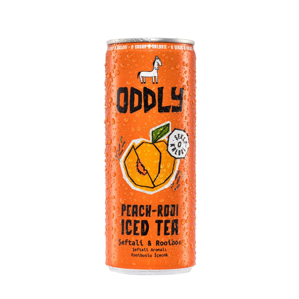 ODDLY Peachrooi Siyahçay Şeftali Rooibos Ice Tea 250 ml