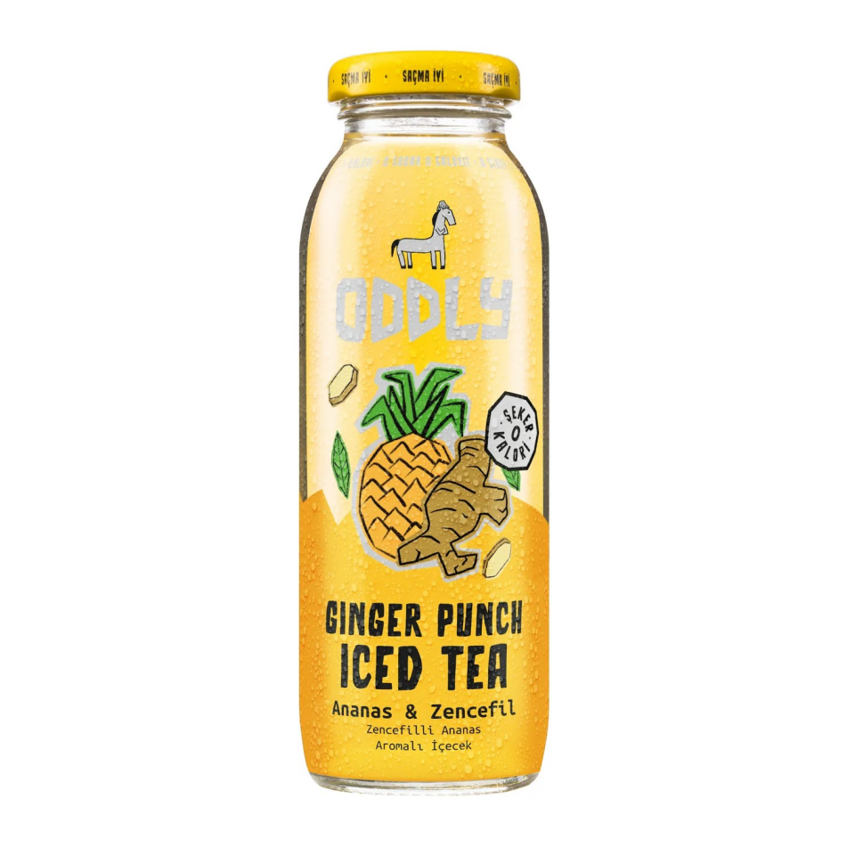 ODDLY Ginger Punch Yeşilçay Ananas Zencefil Ice Tea 250 ml