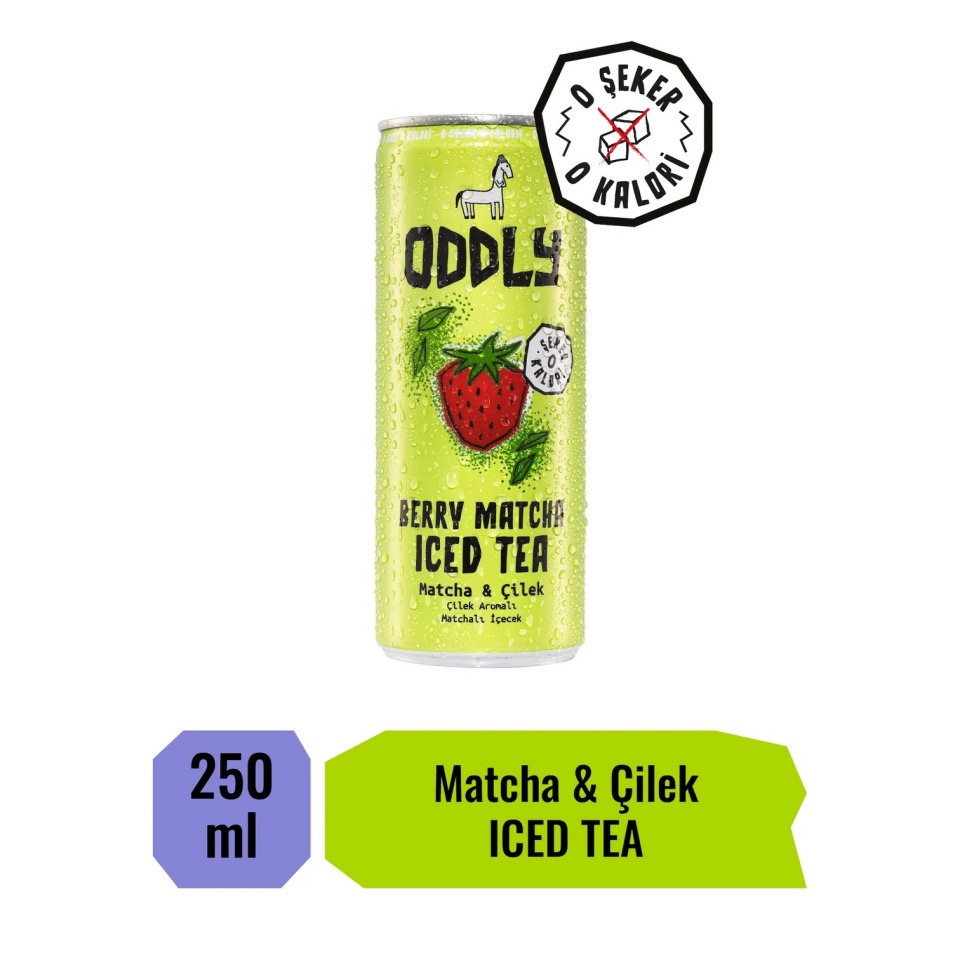 ODDLY Berry Matcha Çilek Ice Tea 250 ml