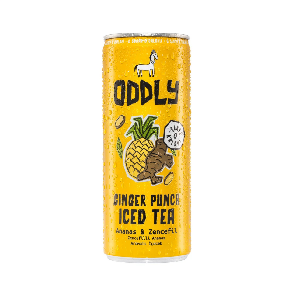 ODDLY Ginger Punch Yeşilçay Ananas Zencefil Ice Tea 250 ml